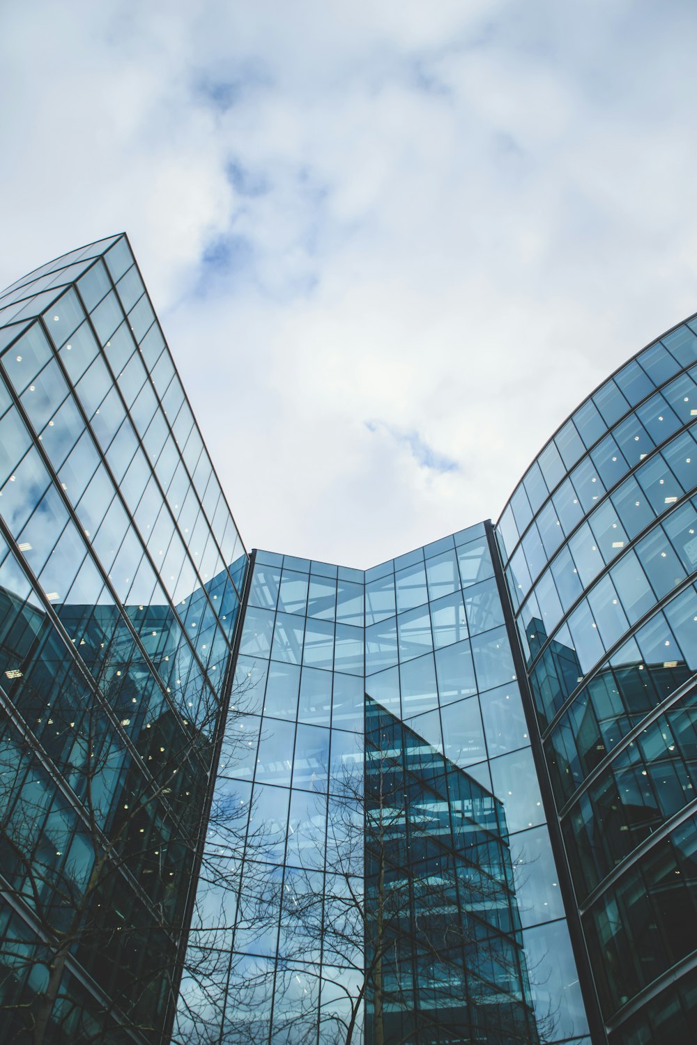 Glass government and office buildings