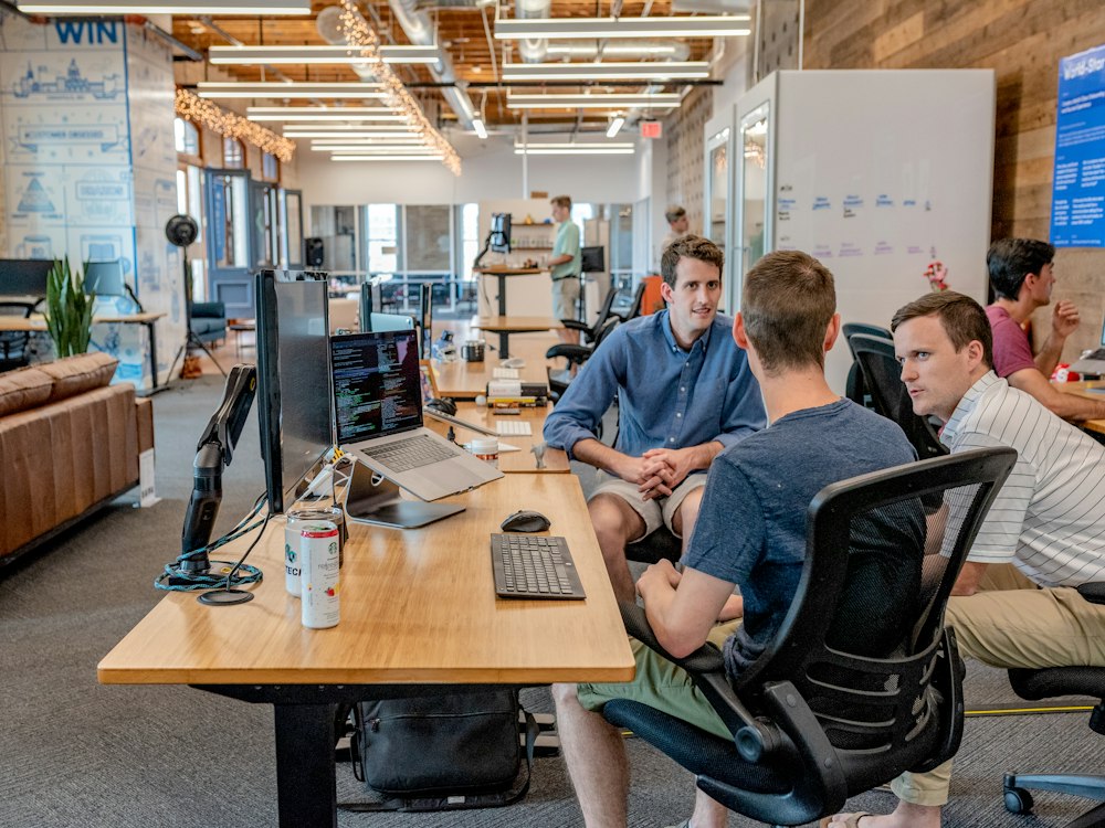 Blackfin consultants working with a client team